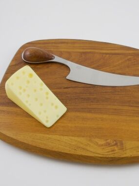 Vintage Dansk Int'l Designs Denmark Vivianna Torun Cheese Cutting Board & Knife